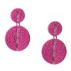Jewelry Collection Knockout Circle Beaded Drop Statement Earrings