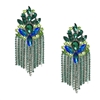 Jewelry Collection Yasmeen Crystal Fringe Chandelier Drop Earrings Castleton Green Multi