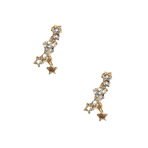B Jewelry Collection Disco Star Crawler Earrings