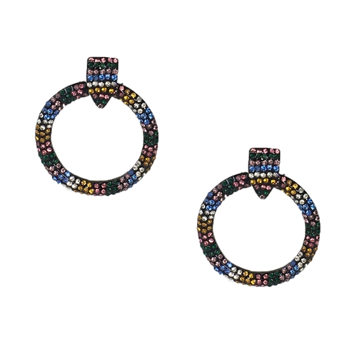 Jewelry Collection Kaleidoscope circle drop earrings