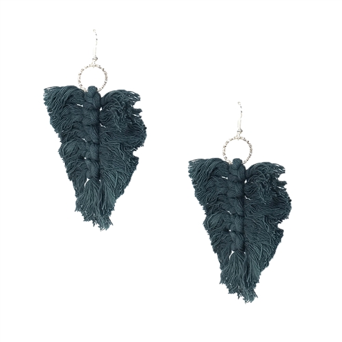 Ava Knotted Tassel Statement Drop Earrings