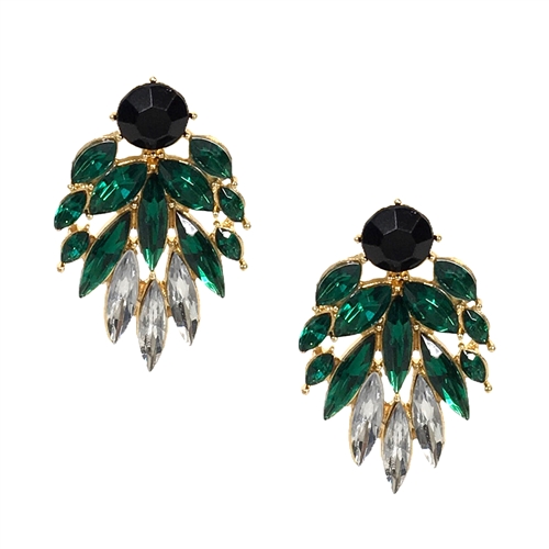 Jewelry Collection Camilla Crystal Fan Drop Earrings
