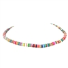 Maui Colorful Polymer Chips Choker Necklace
