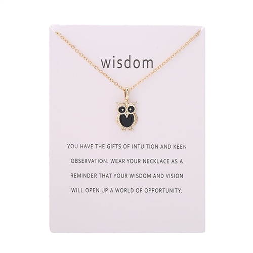 Wisdom Wise Owl Pendant Necklace
