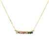 Brilliant Sparklers Prisma Crystal Bar Pendant Necklace,