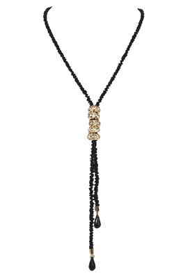 Jewelry Collection Long Beaded Tassel Necklace