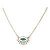 Jewelry Collection Gaia Enamel Evil Eye Pendant Necklace