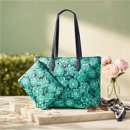 Kate Spade New York Mel Floral Packable Travel Tote and  display picture 1