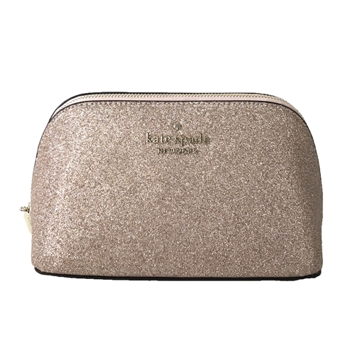 Kate Spade Joeley Tinsel Glitter Travel Dome Cosmetic Case