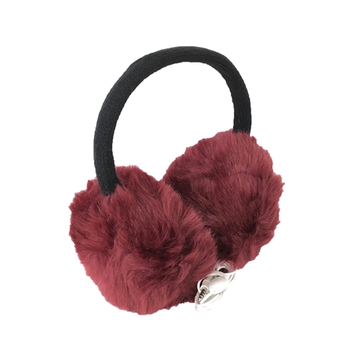 Faux Fur Earmuffs Wired Headphones