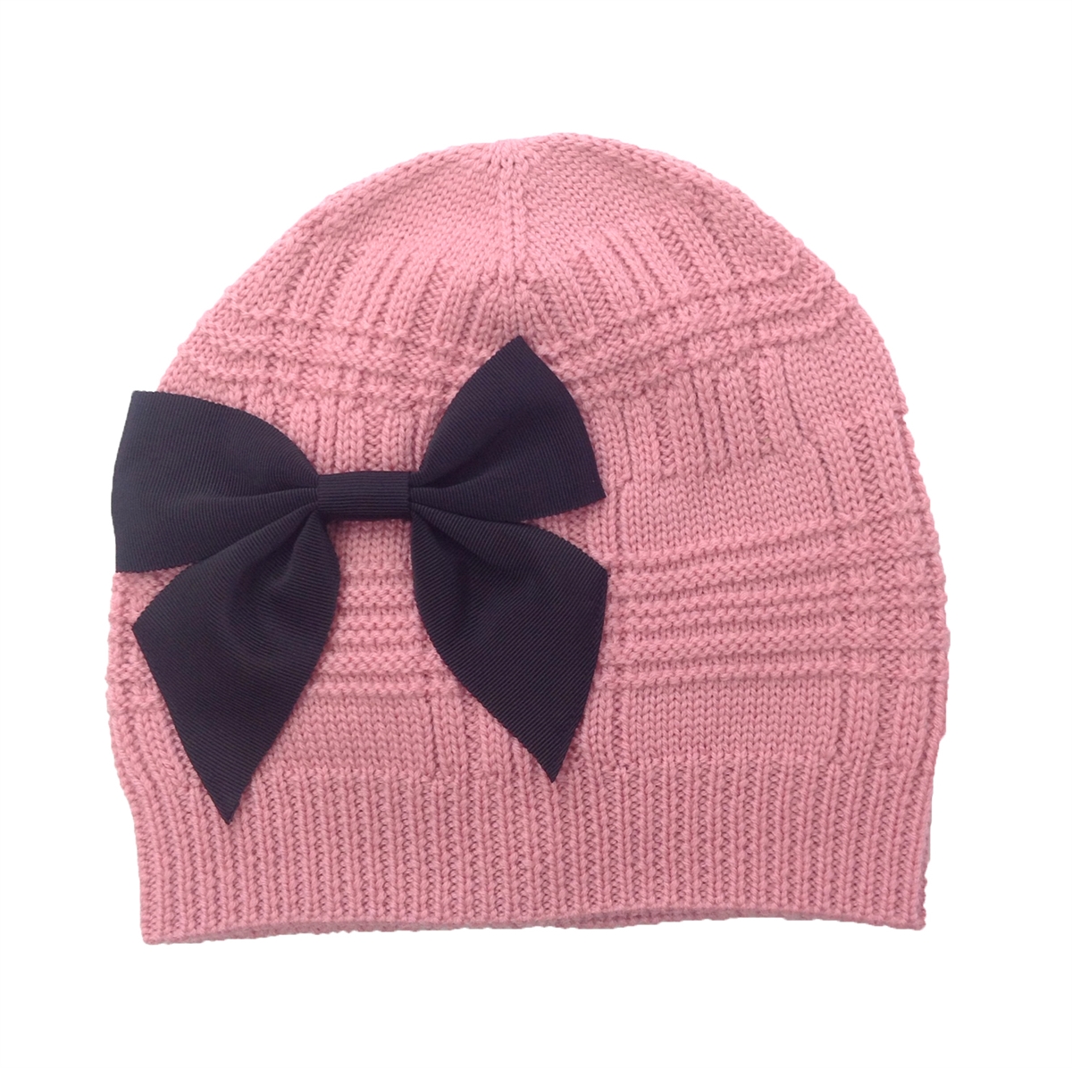 NEW Kate Spade Grosgrain Bow Knit Beanie in Tutu Pink kate spade new york Pink Beanie Hats for Women for sale | eBay main image 2