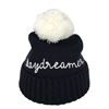 Kate Spade Daydreamer Pom Pom Beanie Hat