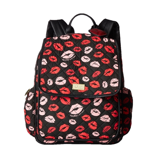 Luv Betsey Johnson Pucker Up Lips Tech Backpack