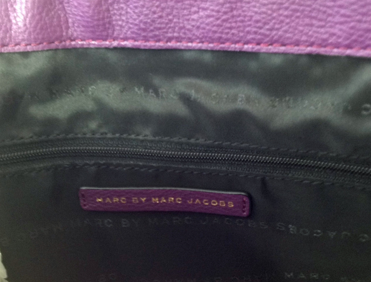 Marc by Marc Jacobs Totally Turnlock Leather Messenger Bag, Pansy Purple