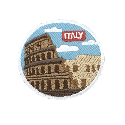 Italy Landmark Embroidered Iron On Patch Applique