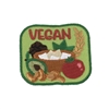 Vegan Foods Embroidered Iron On Patch Applique