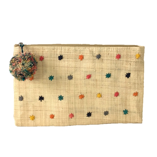 Mar Y Sol Sophia Star Polka Dot Slim Clutch