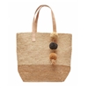 Mar Y Sol Montauk Crocheted Raffia Colorblock Tote Bag