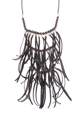 Zad Jewelry 'Ayo' Layered Fringe Necklace