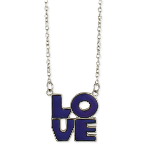 Love Mood Pendant Necklace Silver
