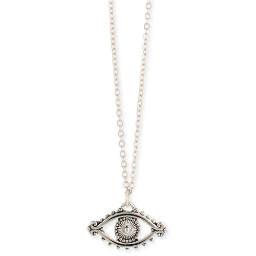 Zad Jewelry Evil Eye Pendant Necklace Silver