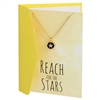 Reach for The Stars Mini Greeting Card & Star Charm Pendant Necklace Set