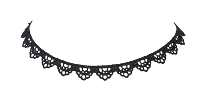 Zad Jewelry Scalloped Crochet Choker Necklace