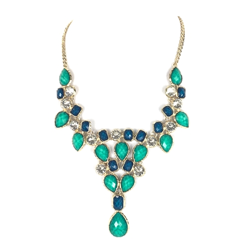 Amrita Singh Crystal Dune Bib Necklace