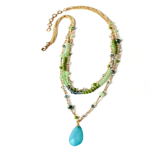 Amrita Singh Noho Beaded 3 Layer Necklace