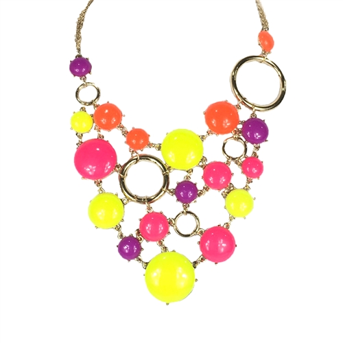 Amrita Singh Bubble Gum Statement Bib Necklace
