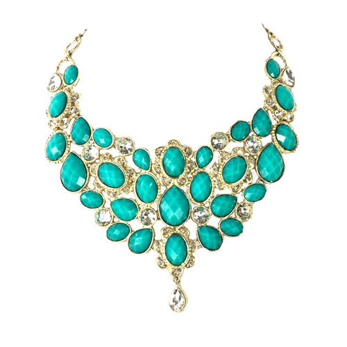 Amrita Singh Crystal South Fork Statement Bib Necklace