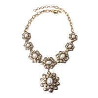Amrita Singh Cuali Floral Collar Necklace