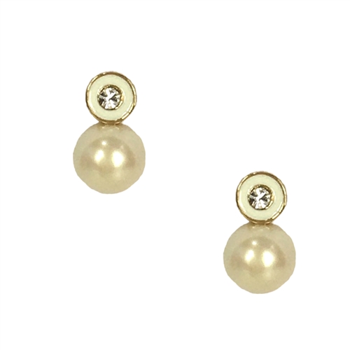 Kate Spade Pearly Delight Simulated Glass Pearl Drop Earrings