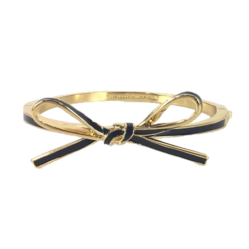 Kate Spade Skinny Mini Bow Bangle Bracelet, Black
