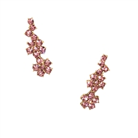 Kate Spade Crystal Flower Ear Pin Crawler Earrings