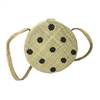 Banago Olga Polka Dot Straw Canteen Circle Crossbody
