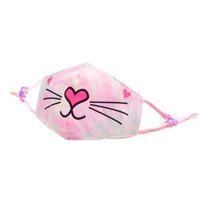 OMG! Tie Dye Bella Kitty Reusable Face Covering with Interior Pocket,
