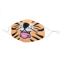 OMG! Boys Kids Roaring Tiger Icon Reusable Face Covering with Interior Pocket