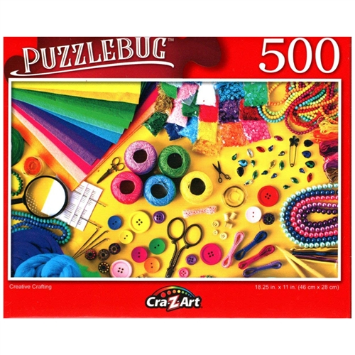 PuzzleBug Creative Crafting 500 Pieces Jigsaw Puzzle
