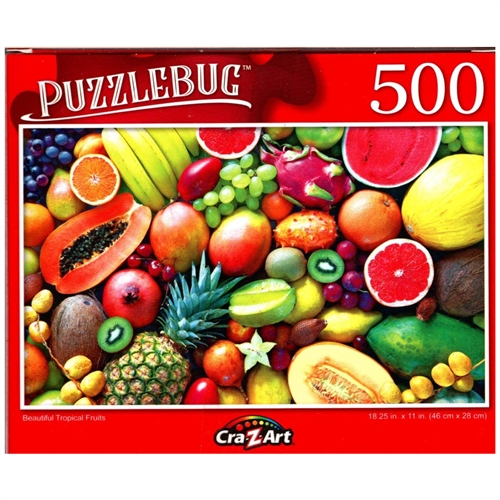 PuzzleBug Beautiful Tropical Fruits 500 Pieces Jigsaw Puzzle