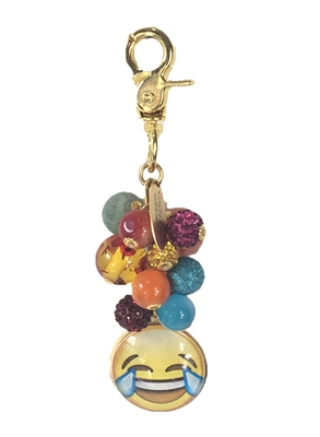 Lenora Dame LOL Laughing Face Beaded Purse Charm