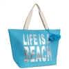 Life Is A Beach Insulated Oversized Cooler Tote  Beach Bag