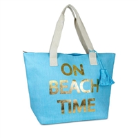 On Beach Time Insulated Oversized Cooler Tote