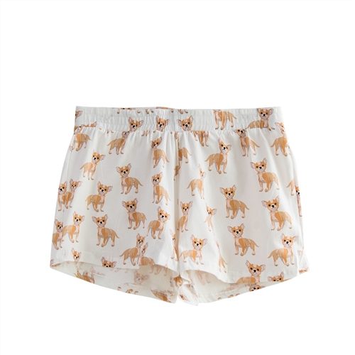 Chihuahua Dog Print Pajama Lounge Shorts