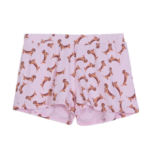 Dachshund Dog Print Pajama Lounge Shorts
