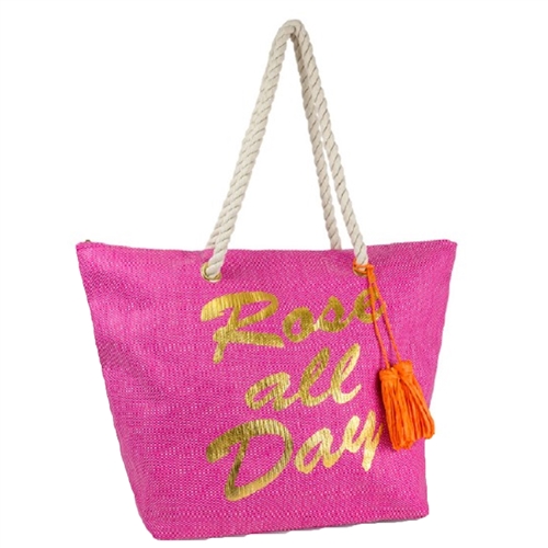 Rose All Day Beach Bag Packable Large Tote