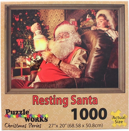 Christmas Series Resting Santa 1000 Pc Jigsaw Puzzle