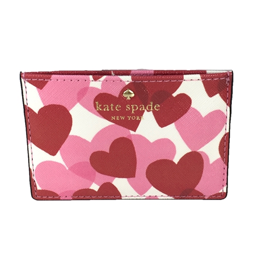 Kate Spade Yours Truly Heart Party Print Card Case