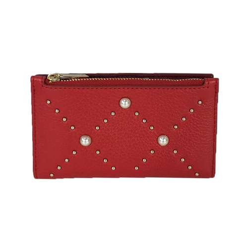 Kate Spade Pearl Mikey Leather Bifold Wallet