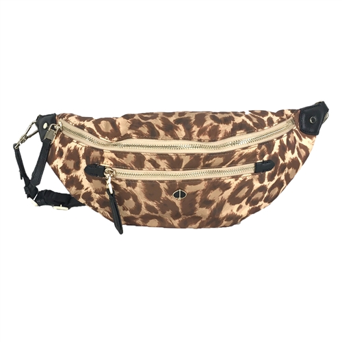 Kate Spade Taylor Leopard Large Nylon Belt Bag Sling Bag